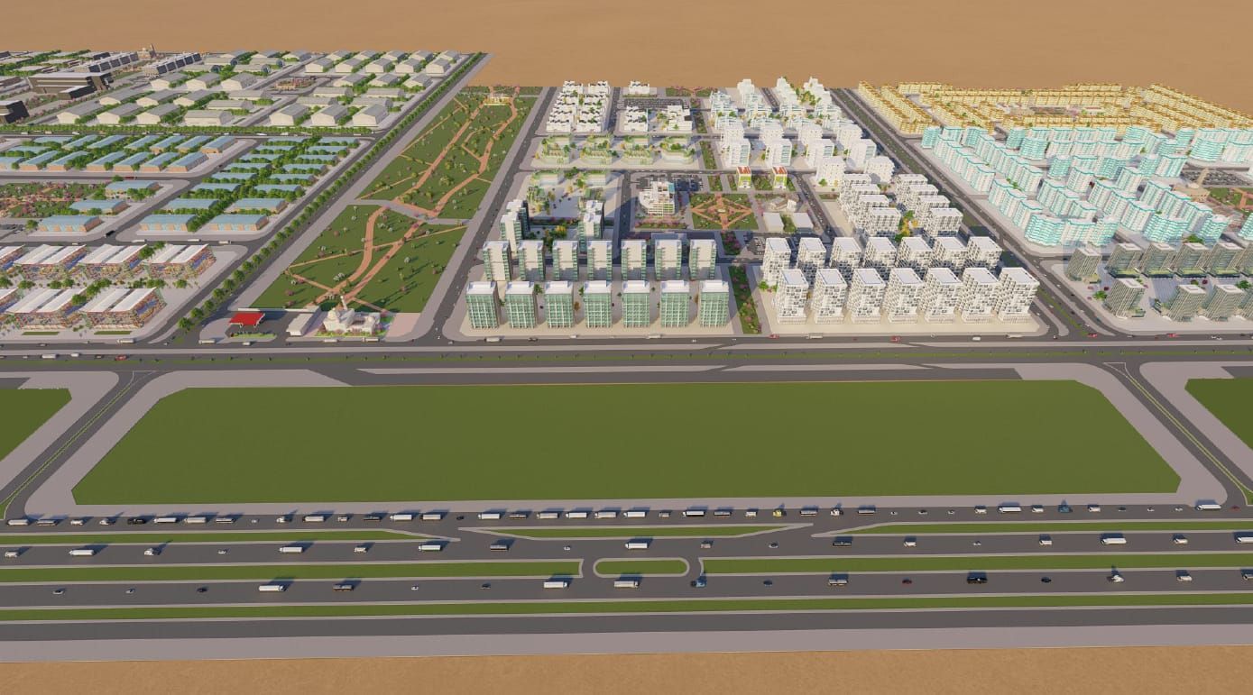 طرح مناقصة تنفيذ مرافق البنية الأساسية للمنطقة الاقتصادية بالظاهرة