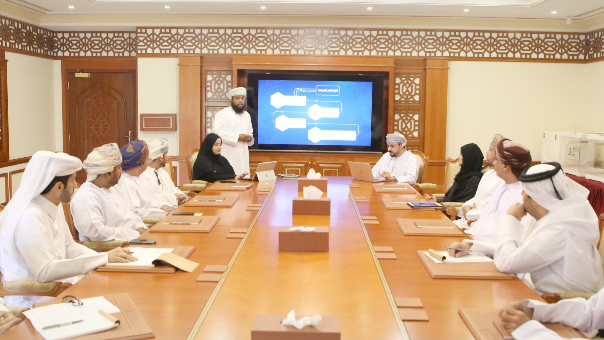 وفد قطري يتعرف على التجربة الرقمية الناجحة للانتخابات بسلطنة عُمان