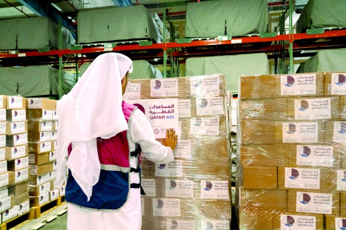 قطر الخيرية توزع مساعدات على المتضررين في ليبيا