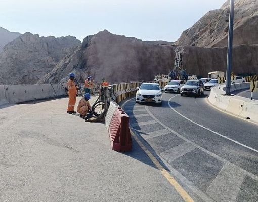 فتح حارتين للمسار المتجه من العامرات إلى بوشر