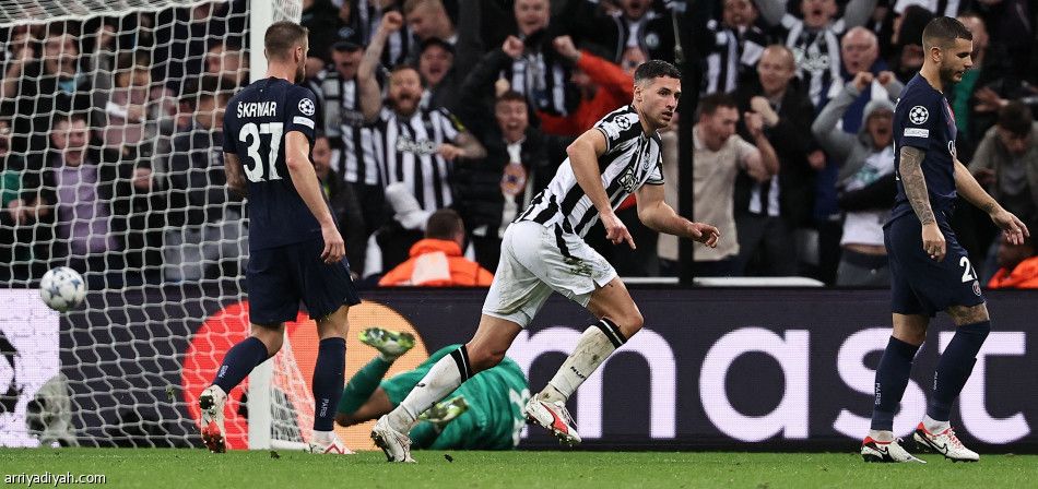 نيوكاسل يسحق سان جيرمان برباعية