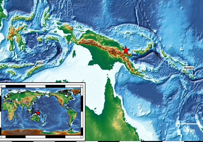هزة أرضية تبعد 10028 كم شرق مدينة مسقط