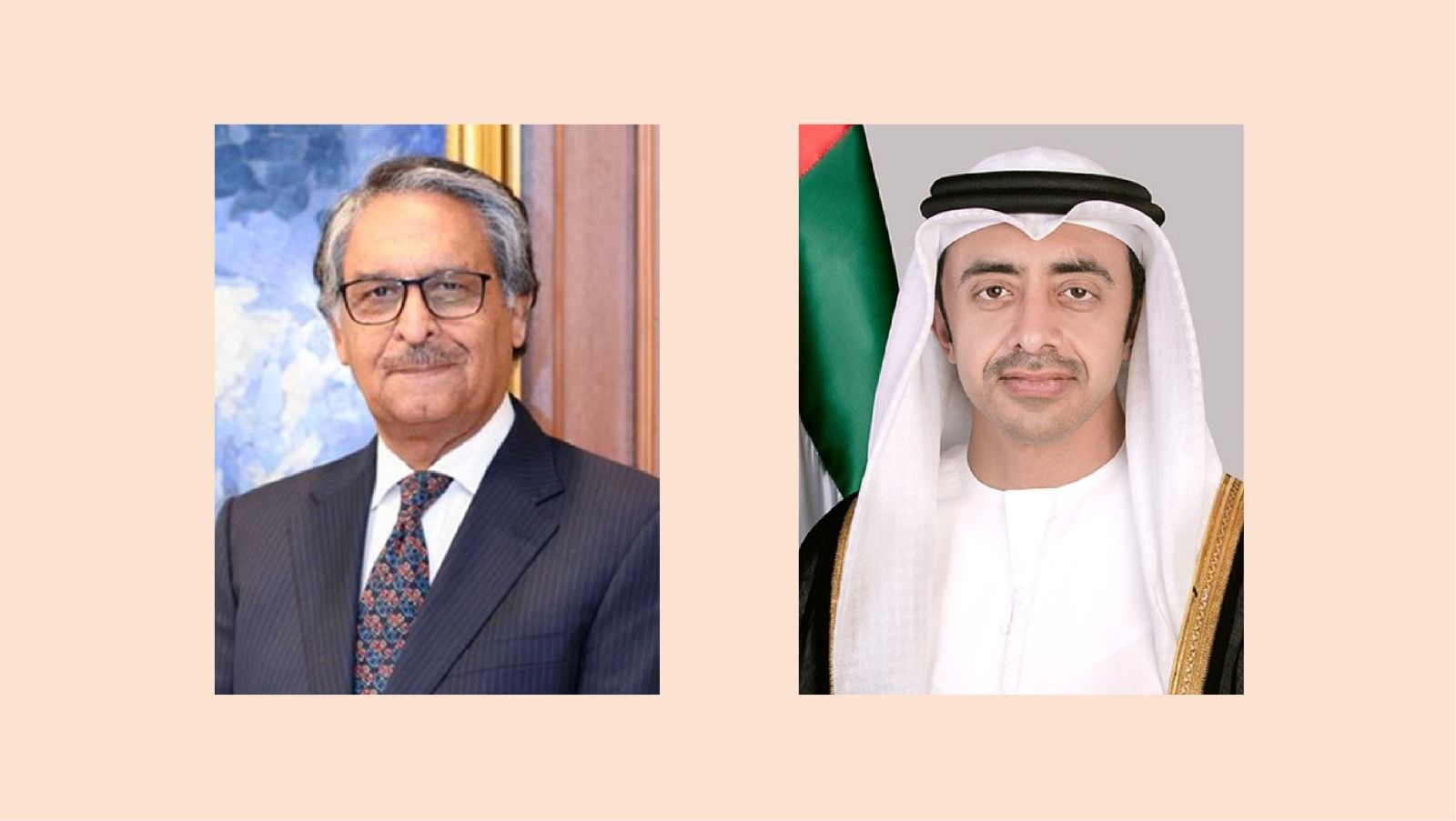 عبدالله بن زايد ووزير خارجية باكستان يبحثان مستجدات الأوضاع في المنطقة