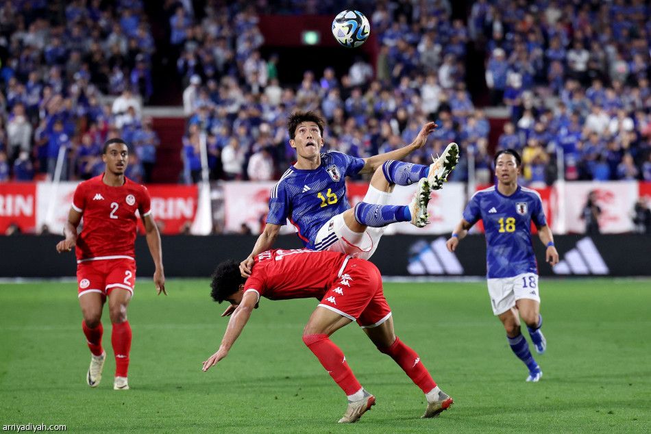 تجريبيا.. اليابان تكسب تونس بثنائية