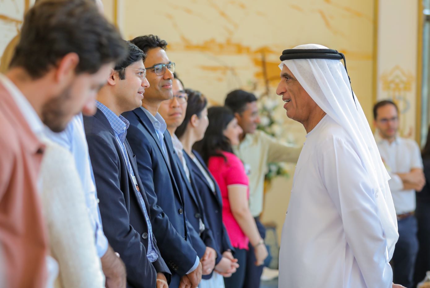 سعود بن صقر يستقبل وفداً من المنتدى الاقتصادي العالم ويؤكد: صناعة المستقبل المستدام ركيزة رئيسية في رؤية رأس الخيمة