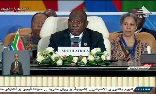 رئيس جنوب أفريقيا يطالب الحكومة الاسرائيلية العمل على وقف العنف وتحقيق السلام