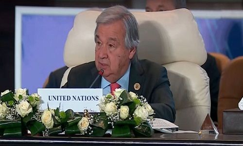 الأمين العام للأمم المتحدة أمام قمة القاهرة للسلام يؤكد: مظالم الشعب الفلسطيني مشروعة
