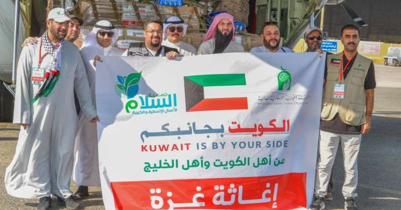 إقلاع ثاني طائرات الجسر الجوي الكويتي الإغاثي إلى غزة محملة بـ10 أطنان من المساعدات