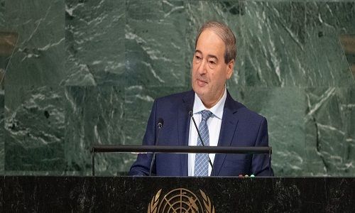 وزير خارجية سوريا يطالب مجلس الأمن بوضع حد لاعتداءات الاحتلال على الشعب الفلسطيني