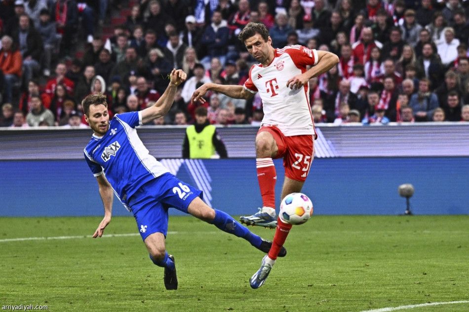 بايرن يسحق دارمشتاد بـ«8 أهداف»