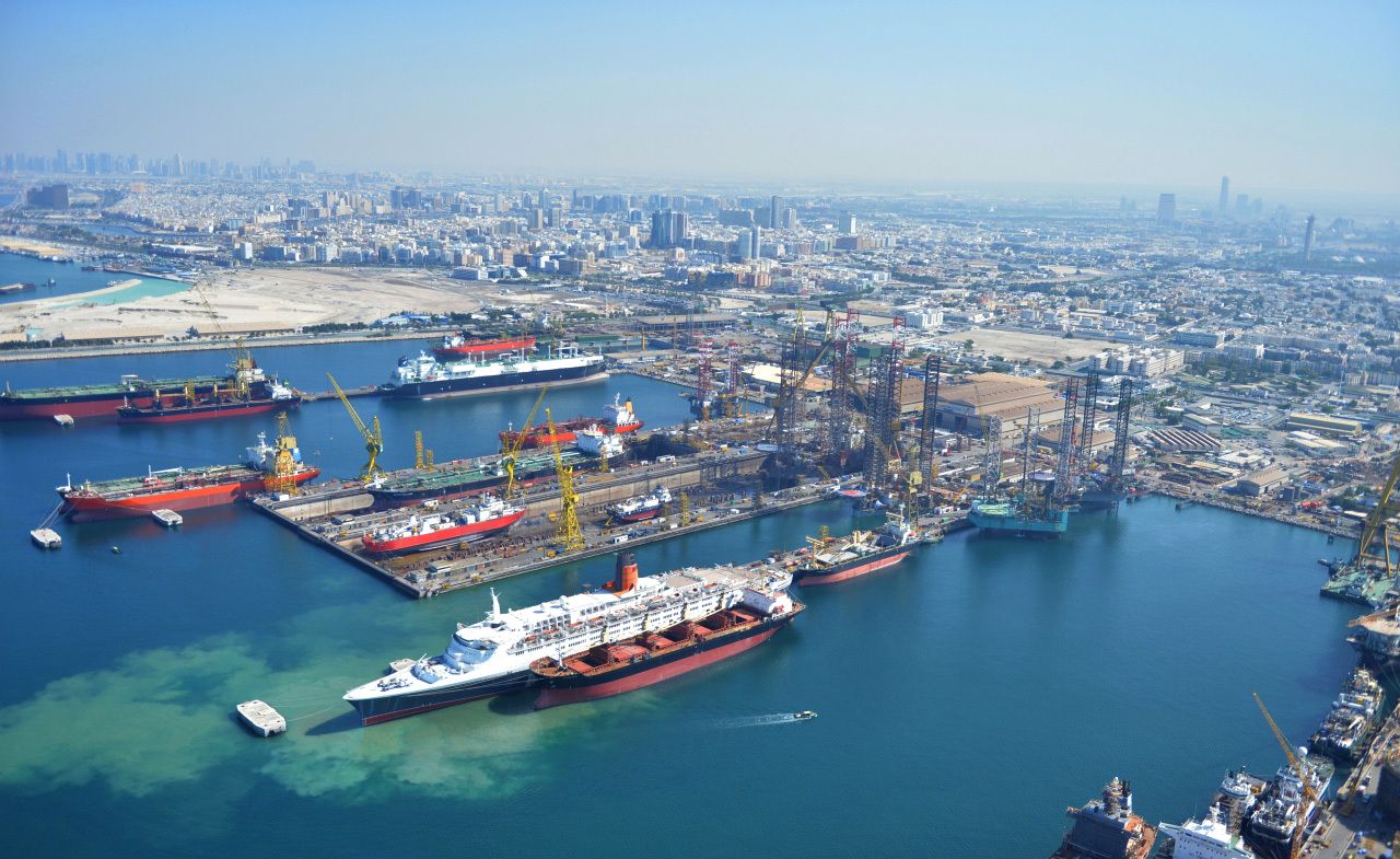 70 % حصة الأحواض الجافة العالمية من صيانة السفن في المنطقة