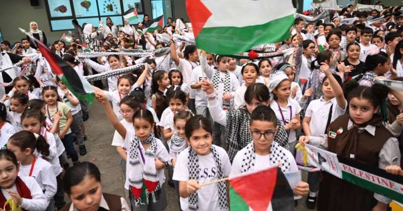 أنشطة تضامنية في مدارس الكويت مع الشعب الفلسطيني