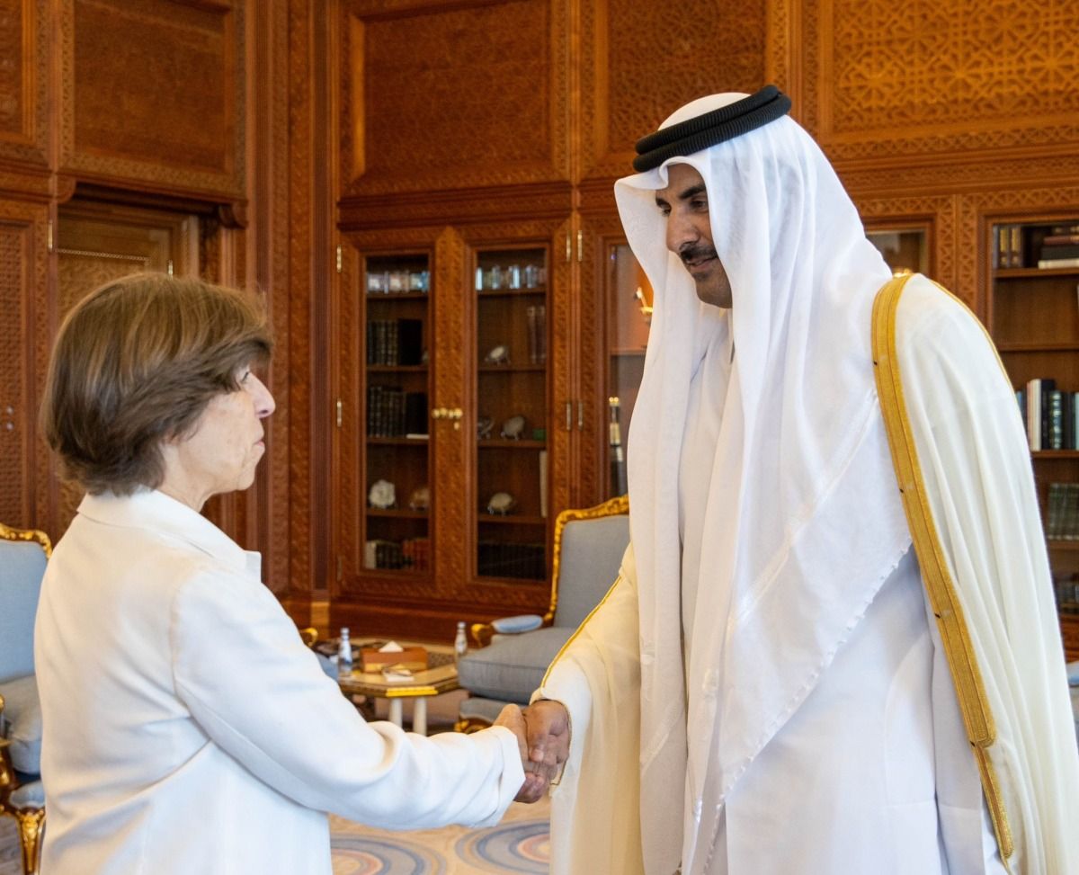  سمو الأمير يستقبل وزيرة الخارجية الفرنسية