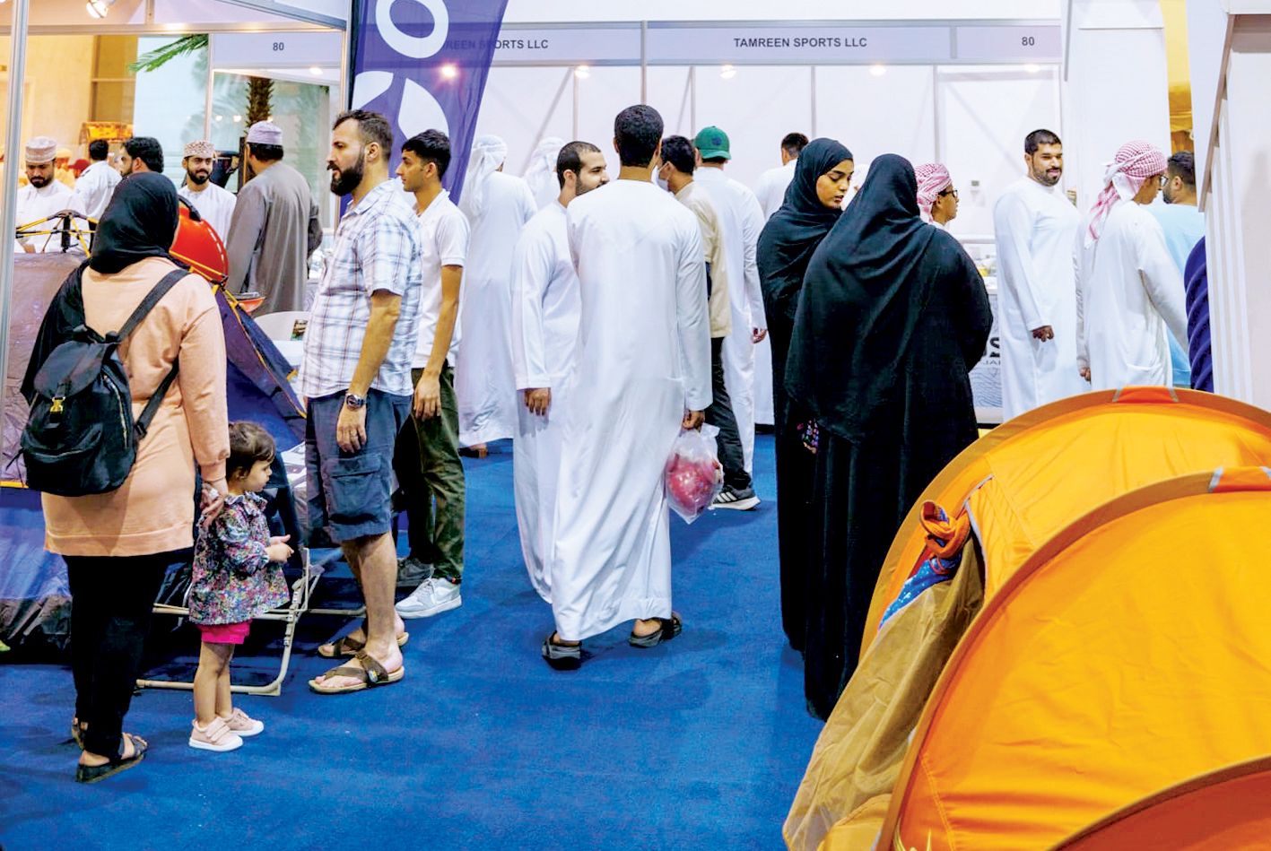 7500 زائر لمعرض «المغامرات والتخييم 2023» في الشارقة