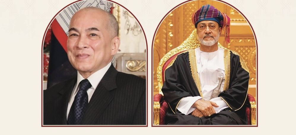 جلالةُ السُّلطان يهنّئ ملك كمبوديا بالعيد الوطني لبلاده