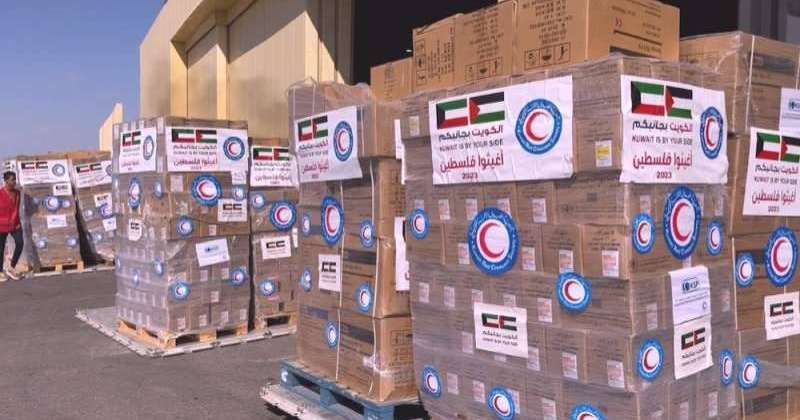المساعدات الإنسانية لغزة.. الكويت حلت ثالثا