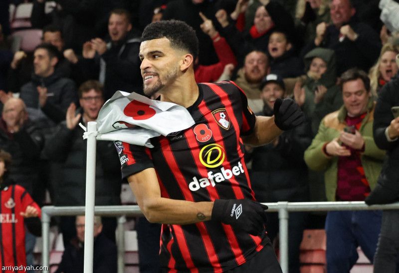 ثنائية سولانكي ترجح كفة بورنموث أمام نيوكاسل