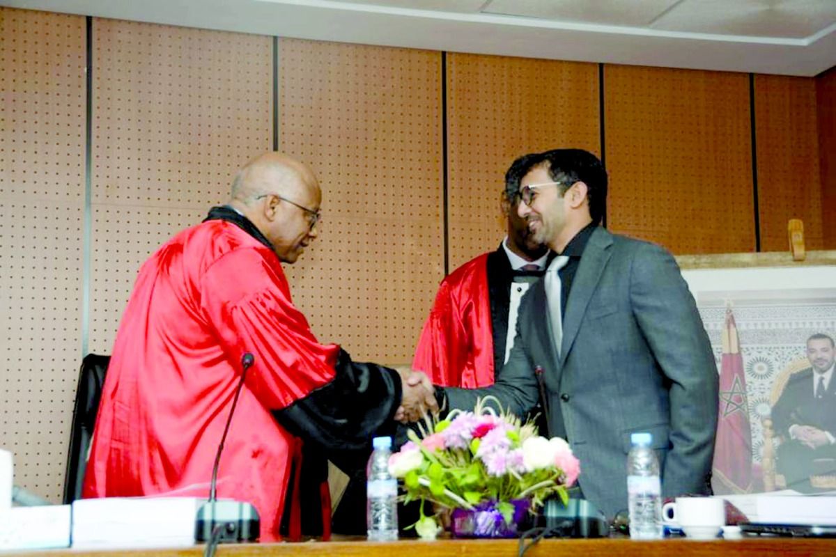 المهلل يحصل على الدكتوراه  من جامعة محمد الخامس