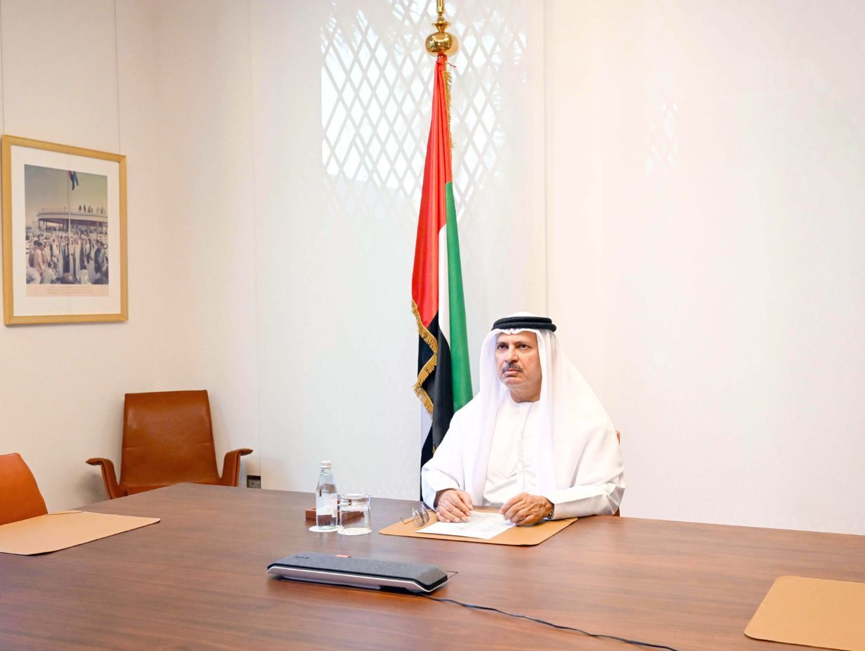 ممثلاً لدولة الإمارات..أنور قرقاش يشارك في القمة الثانية لصوت الجنوب العالمي عبر الاتصال المرئي