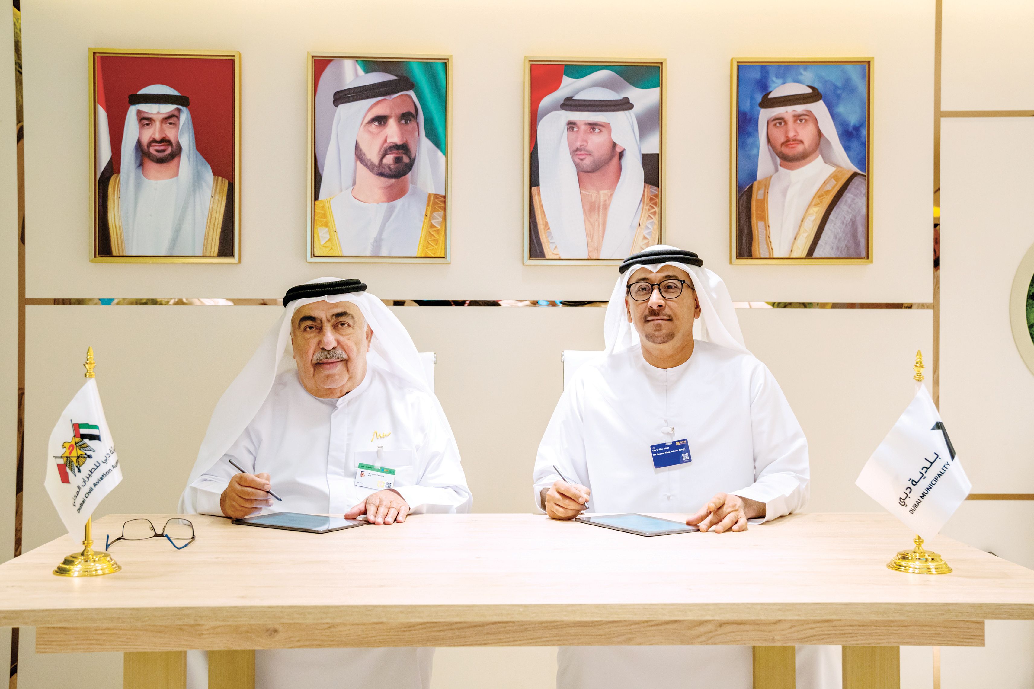 شراكة بين هيئة دبي للطيران المدني وبلدية دبي خلال معرض دبي للطيران
