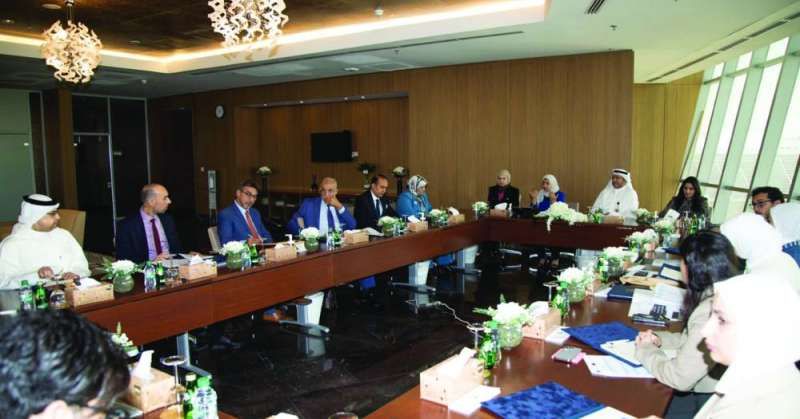 جانب من الاجتماع المشترك بين الجانبين الكويتي والليبي