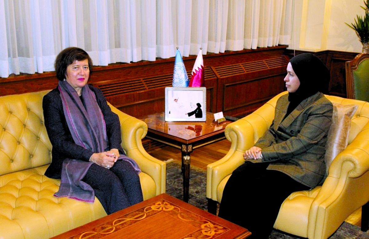 مندوب قطر بالأمم المتحدة تبحث الوضع بغزة مع المنسقة الأممية في لبنان