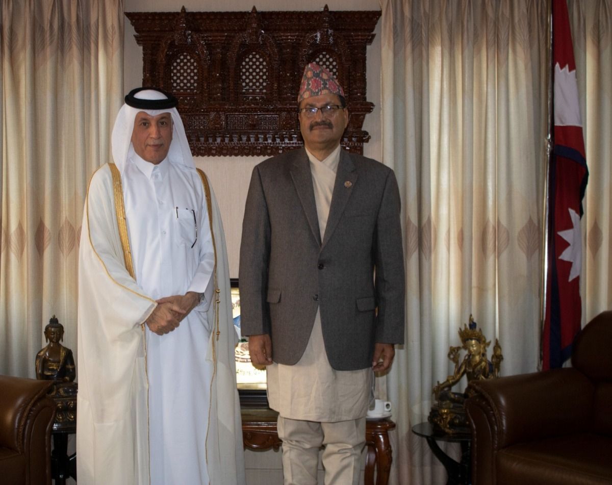  وزير الدولة للشؤون الخارجية يجتمع مع وزير خارجية نيبال