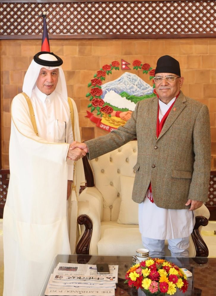 رئيس وزراء نيبال يستقبل وزير الدولة للشؤون الخارجية