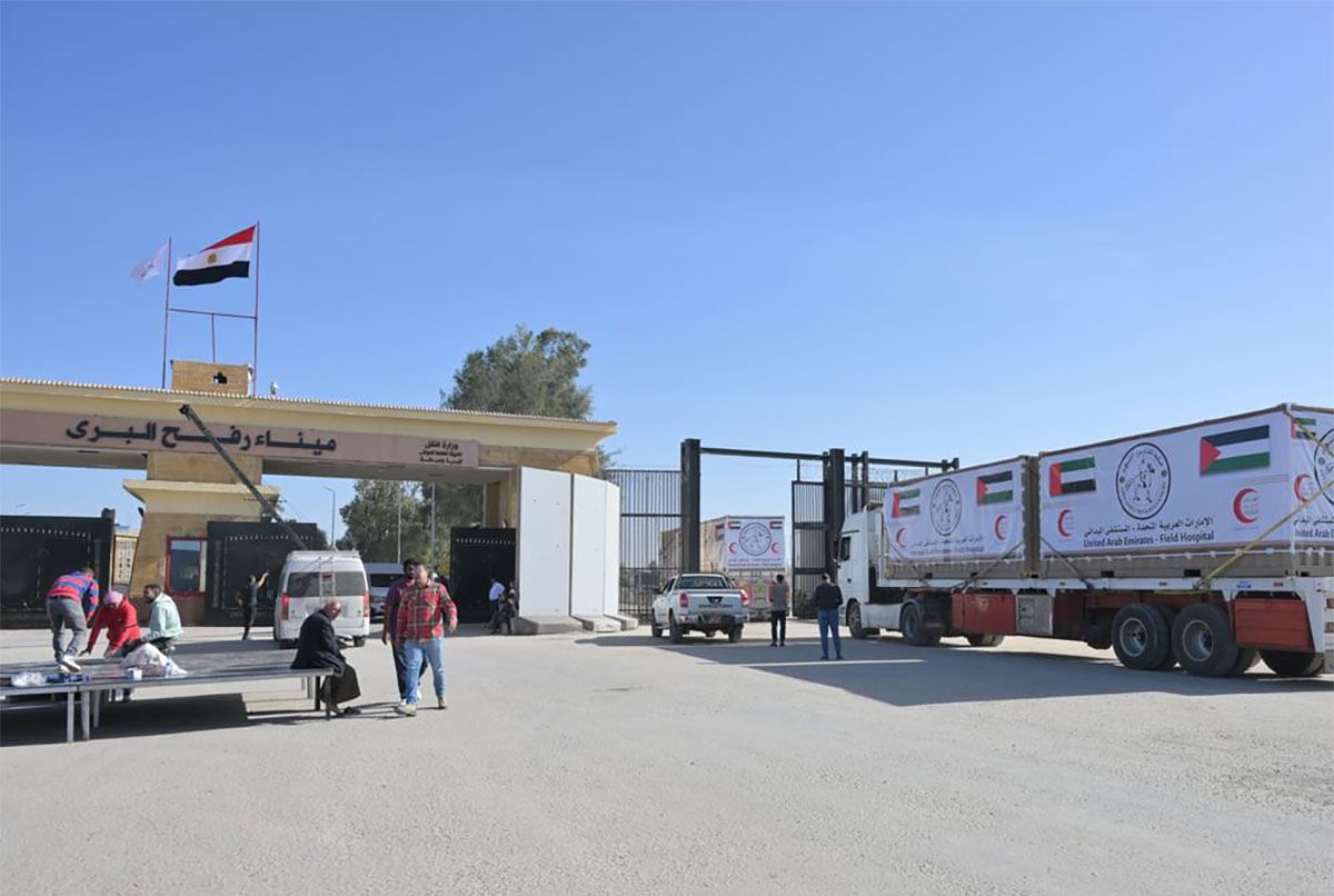 المستشفى الميداني الإماراتي يدخل غزة لتقديم الدعم الطبي للأشقاء الفلسطينيين