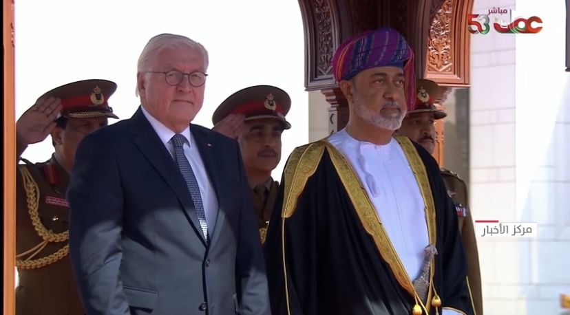 صاحب الجلالة المعظم يستقبل الرئيس الألماني