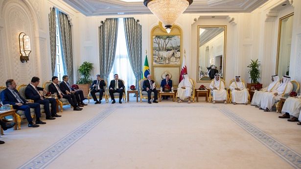 سمو الأمير والرئيس البرازيلي يعقدان جلسة مباحثات رسمية