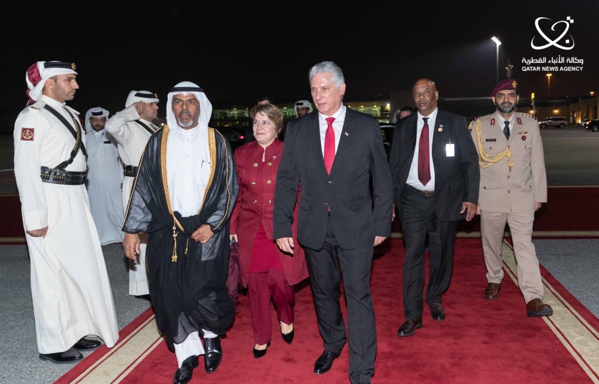 رئيس جمهورية كوبا يغادر الدوحة