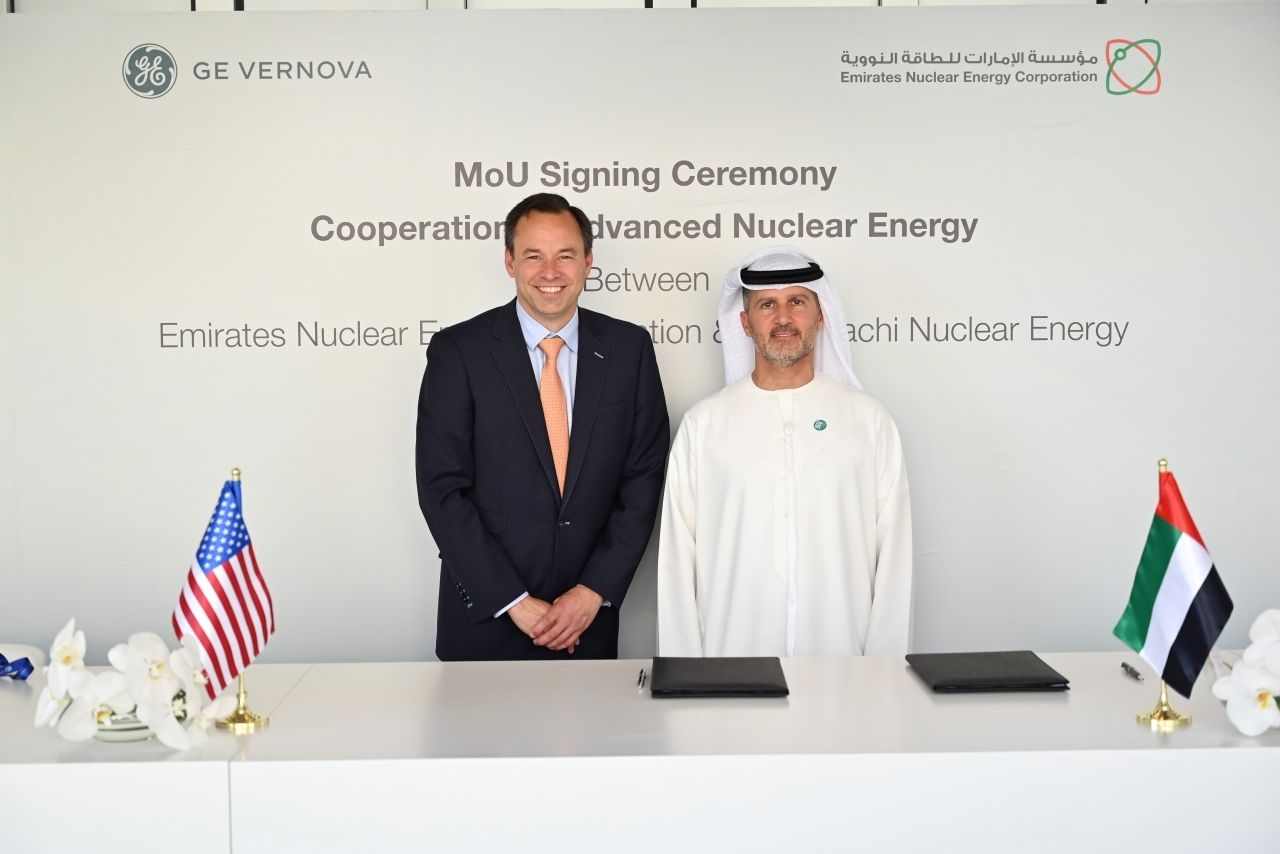 «الإمارات للطاقة النووية» و«جنرال إلكتريك هيتاشي» توقّعان مذكرة تفاهم