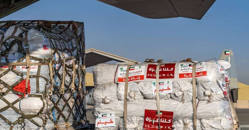 الكويت تخفف وطأة الشتاء على «غزة» بإقلاع الطائرة الـ35 من الجسر الإغاثي
