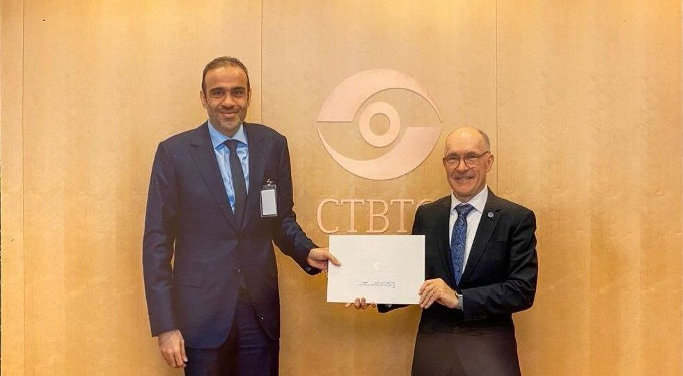 الأمين التنفيذي لمنظمة حظر التجارب النووية يتسلم أوراق اعتماد المندوب الدائم لدولة قطر