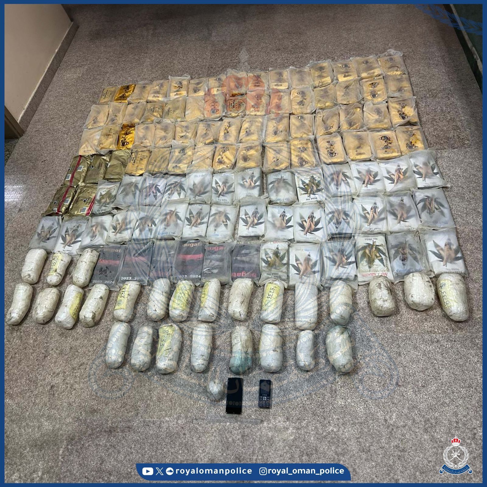 القبض على متسللين قاموا بتهريب مخدر الحشيش والكريستال