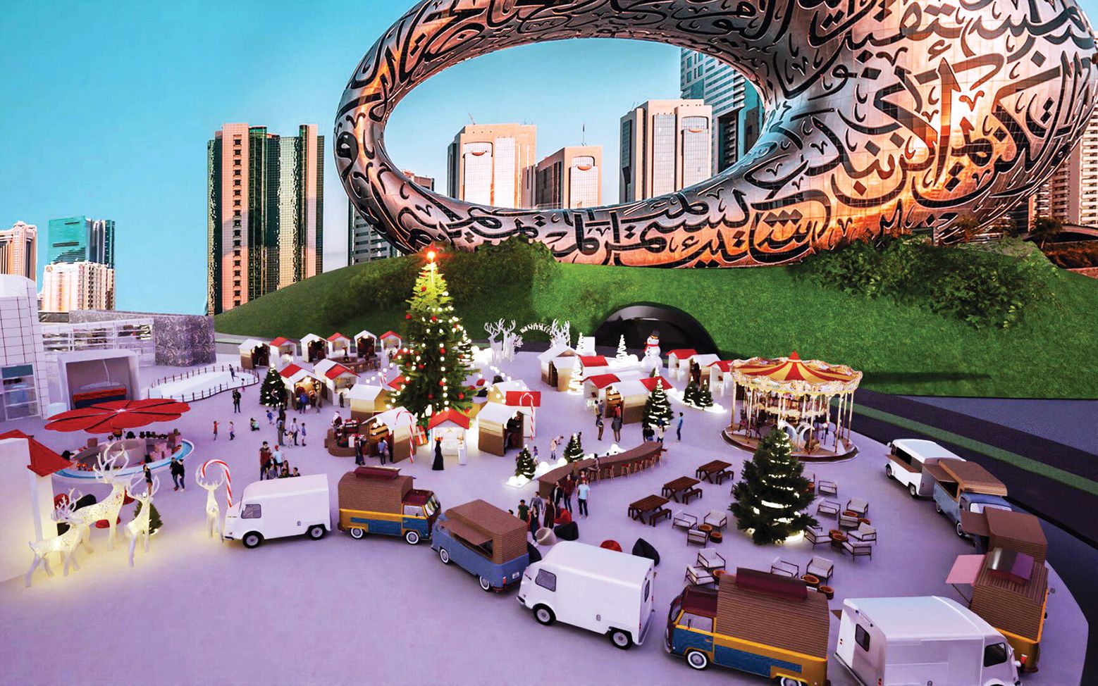 جميرا أبراج الإمارات تفتتح المنطقة الشتوية لاحتفالات الأعياد