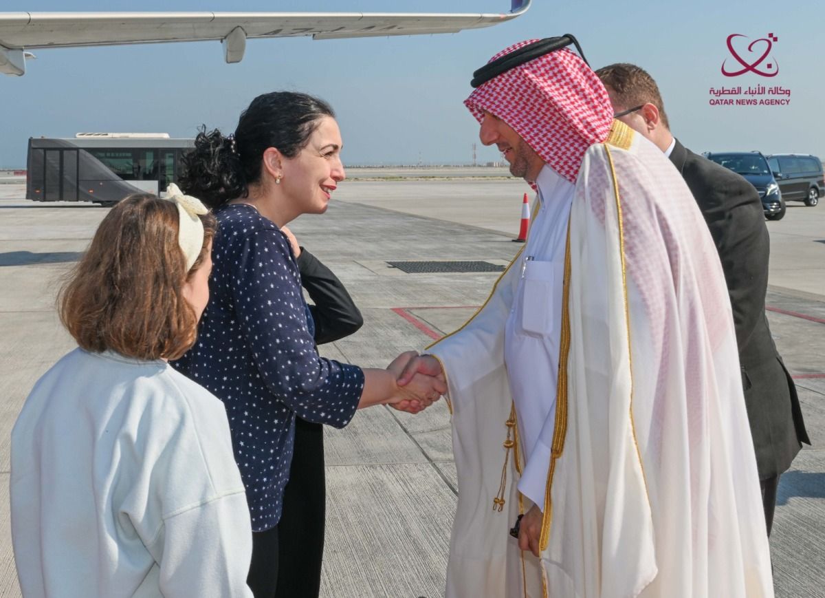 رئيسة جمهورية كوسوفو تصل الدوحة