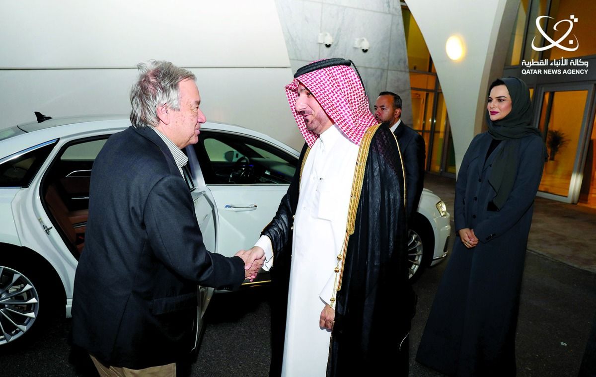 الأمين العام للأمم المتحدة يصل البلاد
