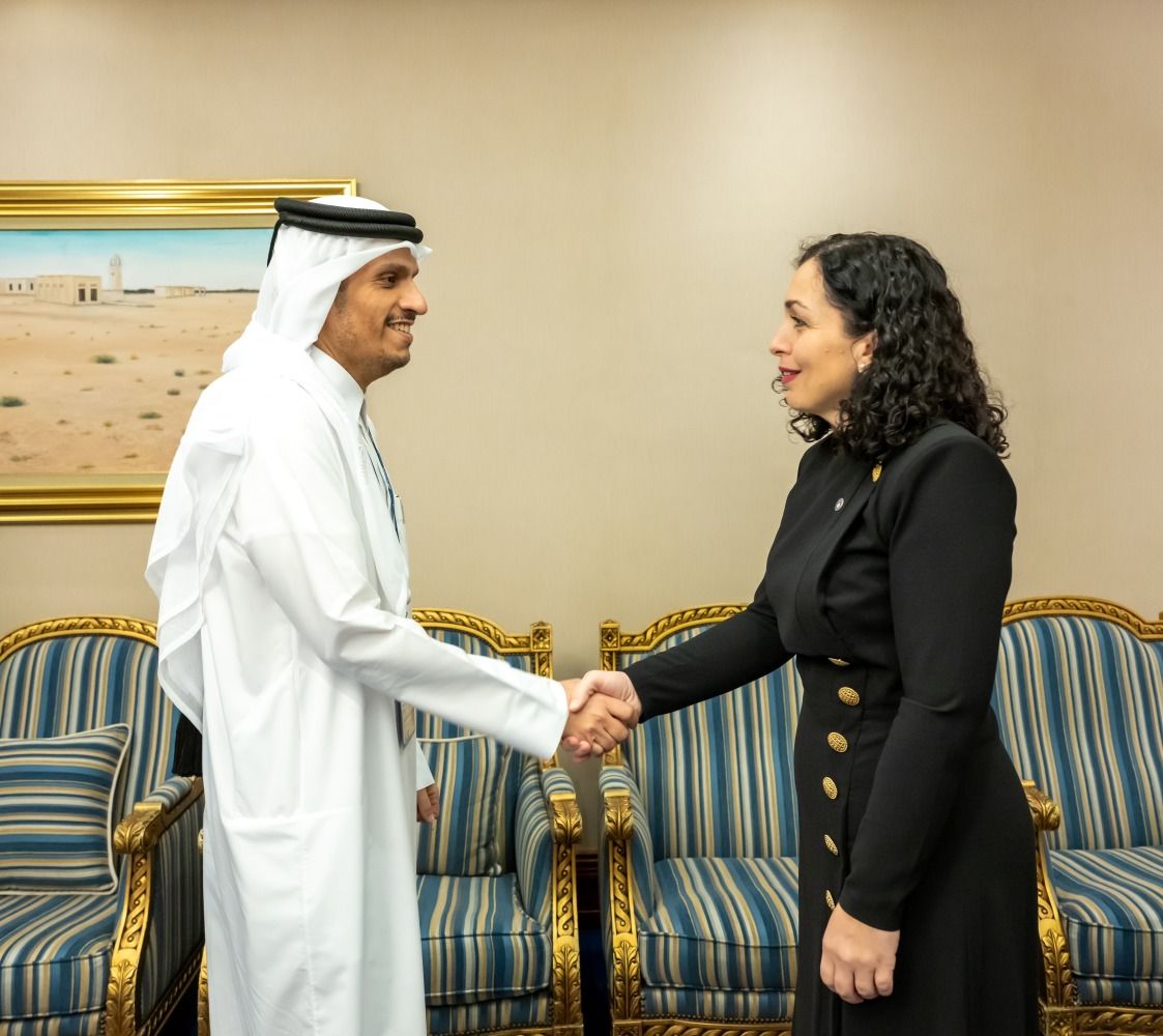  رئيسة كوسوفو تستقبل رئيس مجلس الوزراء وزير الخارجية