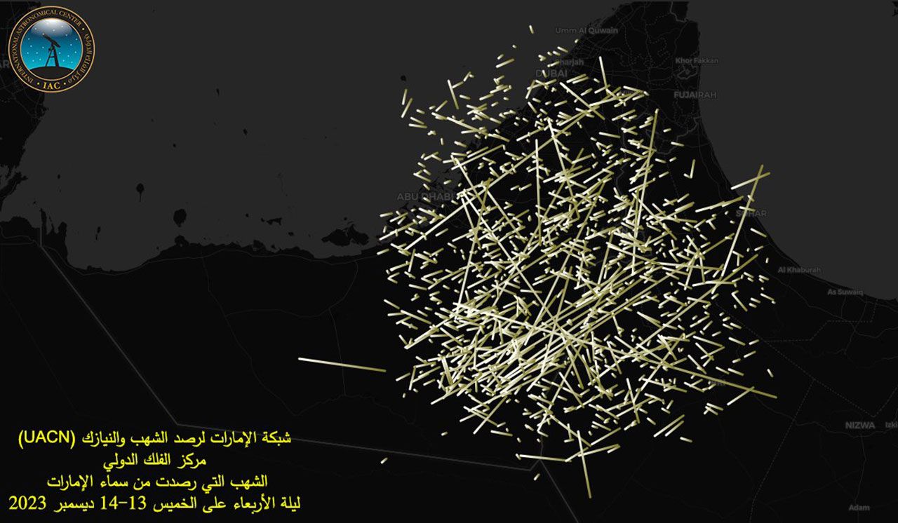 شبكة الإمارات للشهب تصور آلافاً من الشهب الليالي الماضية