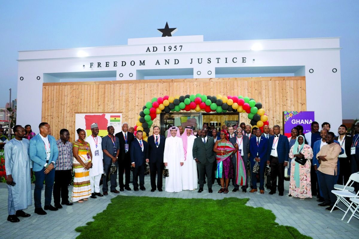 يقدم للزوار لمحة عن تراث الدولة الأفريقية.. افتتاح جناح غانا في «إكسبو الدوحة»