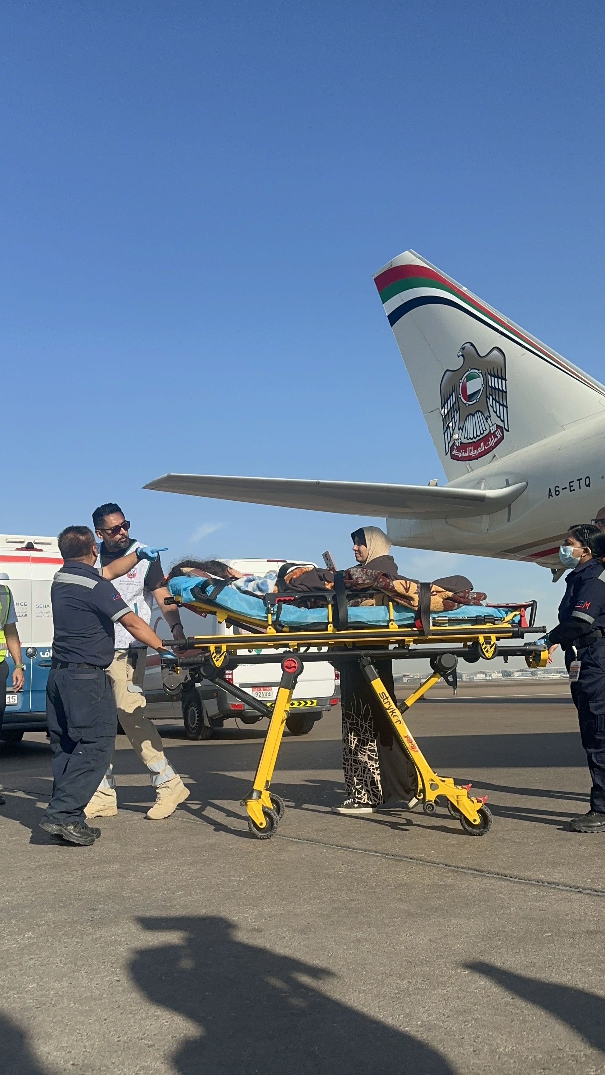 الإمارات تستقبل الدفعة السادسة من الأطفال الفلسطينيين الجرحى ومرضى السرطان