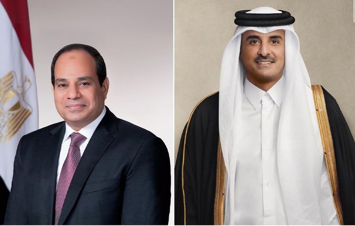 سمو الأمير يجري اتصالا بالرئيس المصري