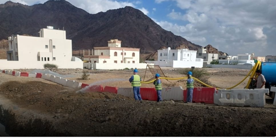 بدء تنفيذ مشروع إنشاء شبكات المياه بولاية الرستاق