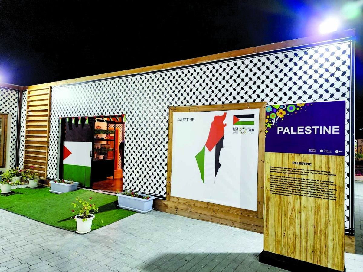 يستعرض لزوار «إكسبو» التراث بعبقه وأناقته.. «جناح فلسطين» يحكي تاريخ شعب الجبارين