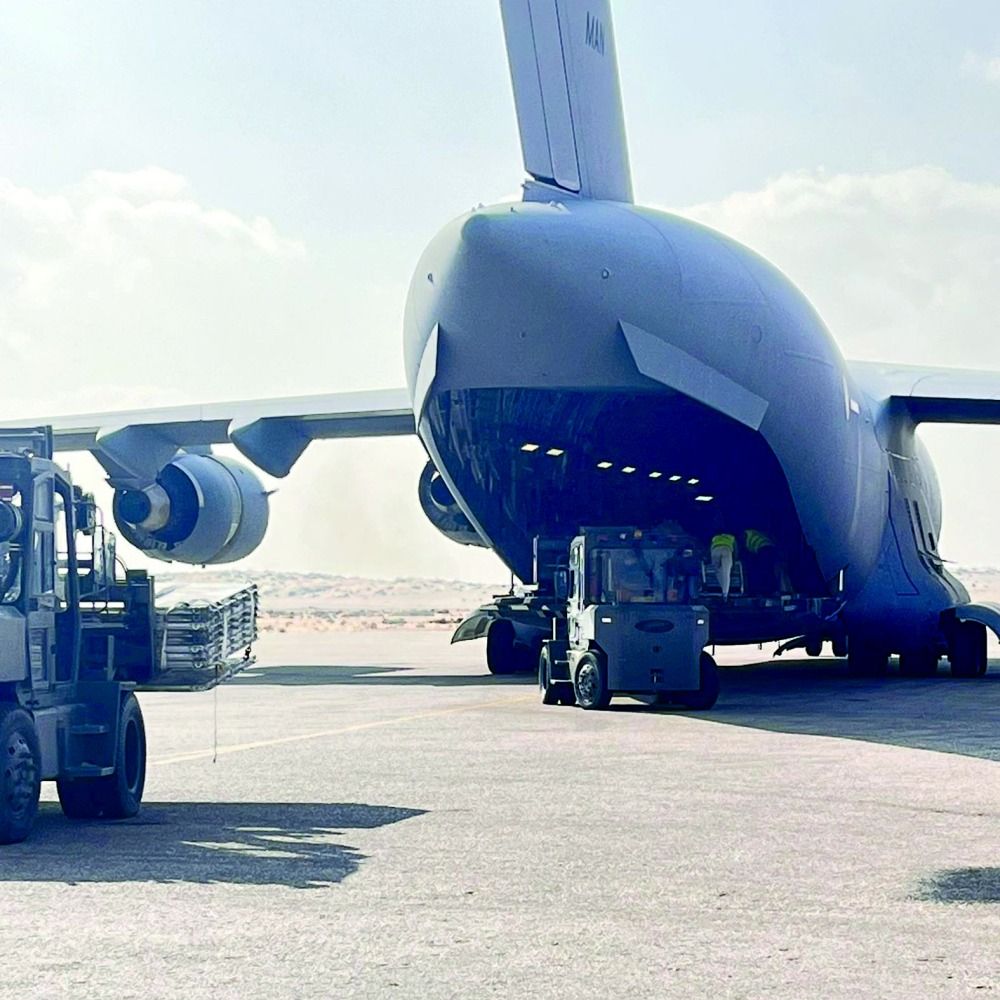 3 طائرات قطرية تصل إلى العريش بمساعدات لدعم غزة