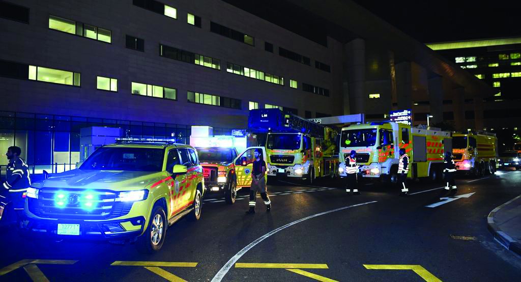 الدفاع المدني تختتم تمارين وهمية في مرافق صحية