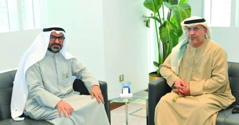 الحربي خلال استقباله النيادي
