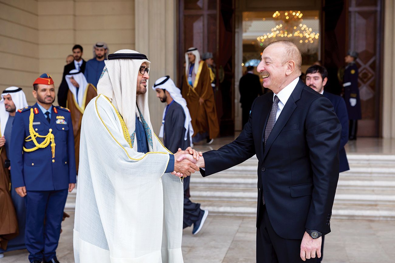 رئيس الدولة: الإمارات حريصة على تعزيز علاقاتها مع أذربيجان